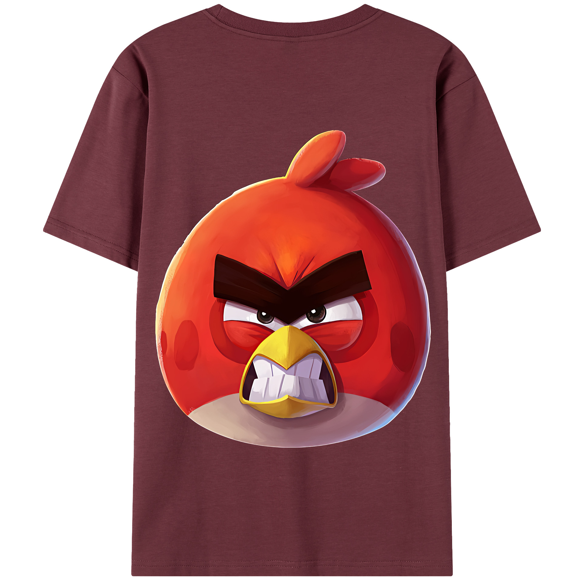 （画像用） Angry Birds アングリーバード 綿100％半袖Tシャツ（背面プリント）